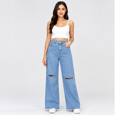JEANS WIDE LEG